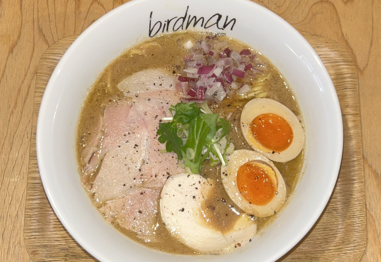 ▼味玉シャモ煮込みそば